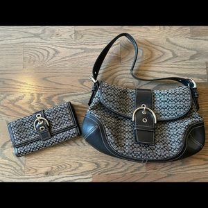 Coach SOHO Signature Buckle Bag & Wallet